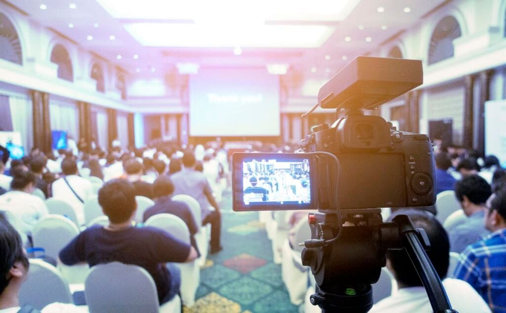 Conference testimonial videography Singapore — capturing authentic delegate reactions and client testimonials at corporate events