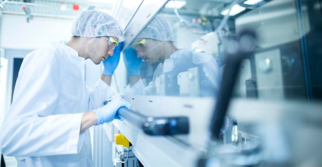 Pharma safety training video Singapore — GMP compliance cleanroom chemical handling and process safety training video by Offing Media